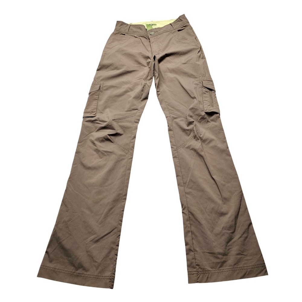 REI Sahara Women Brown Cargo Hiking Pants UPF Sun Protection Size 4T Lightweight